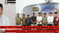 Safari Ramadhan 1447 H Pemkot Gunungsitoli di Masjid Jami’ As-Syuhada Gustar