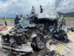 BREAKING NEWS, Rombongan PKB Aceh Timur Kecelakaan di Tol Sibanceh, Satu Meninggal Dunia