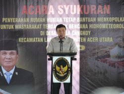 Menko Polkam Resmikan 104 Huntap di Aceh Utara, Bukti Negara Hadir Membantu Rakyat