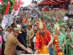 Jenderal Maruli Simanjuntak bersama Gubsu, Resmikan Jembatan di Desa Sifalago Gomo, Nias Selatan