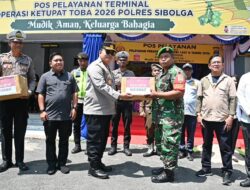 Wali Kota bersama Kapolres Sibolga Tinjau Pos Mudik, Pastikan Arus Mudik Aman dan Lancar Jelang Idulfitri 1447 H