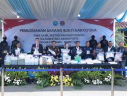 Badan Narkotika Nasional Musnahkan 35 Kg Narkotika