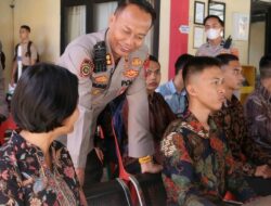Mantap! Kapolres Nias  monitoring  proses penerimaan dan motivasi casis anggota Polri Tahun 2026