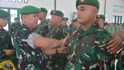 Kodim 0213/Nias Gelar Korps Raport, Perwira dan Bintara Terima Kenaikan Pangkat