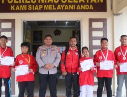 Salut, Kapolres Nias Selatan Beri Penghargaan Kepada Lima Juara Open Karate Championship dan Festival Tahun 2026