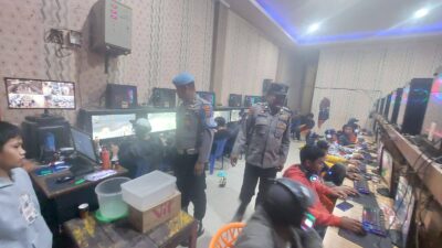 Blue Light Patrol Polsek Tigapanah, Antisipasi Kejahatan di Titik Rawan Kamtibmas