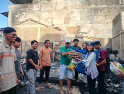 Aksi Sosial GMKI Peduli Korban Kebakaran Pasar Gunungsitoli