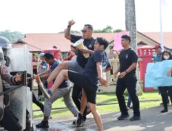 Polres Nias Gelar Simulasi Sispam Mako, Tingkatkan Kesiapsiagaan Personel