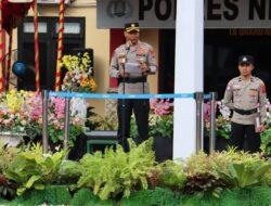 Upacara Korps Raport, 43 Personel Polres Nias dan Brimob Sumut Naik Pangkat