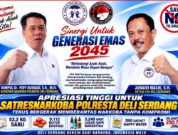 LPA Deli Serdang Apresiasi Satresnarkoba Ungkap Kasus Narkoba Besar, Selamatkan 250 Ribu Jiwa