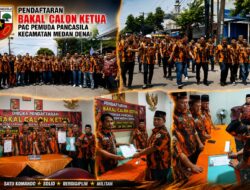 Dukungan Solid, Guntur Sahputra Resmi Daftar dan Jadi Calon Tunggal Ketua PAC Pemuda Pancasila Medan Denai