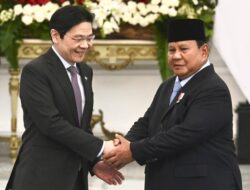 Presiden Prabowo Subianto menerima kunjungan Perdana Menteri (PM) Singapura Lawrence Wong di Istana Merdeka