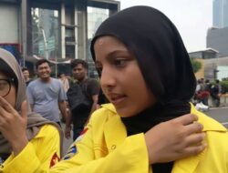 Dalam aksi 18 Agustus, Mahasiswa UI Fathimah Azzahra Soroti Program MBG dan Penanganan Bencana
