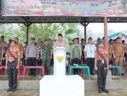 Meski diguyur hujan, Wakil Bupati Nias Utara Hadir Buka Perkemahan HUT Pramuka ke-65