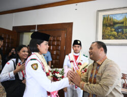 Pj Sekdaprov Sambut Dua Pelajar Toba Yang Harumkan Nama Sumut di Paskibraka Nasional