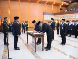 Lantik sejumlah pejabat di lingkungan Kementerian Dalam Negeri, Tito Minta ASN Tingkatkan Kinerja