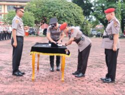 Kapolres Nias pimpin Sertijab dan Pelantikan, tekankan  Pejabat Baru berinovasi dan profesionalisme
