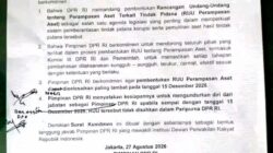 Pimpinan DPR RI Siap Mundur Jika RUU Perampasan Aset Gagal Disahkan