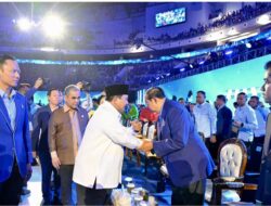 Presiden Prabowo Hadiri HUT ke-25 Partai Demokrat Bersama SBY dan Gibran